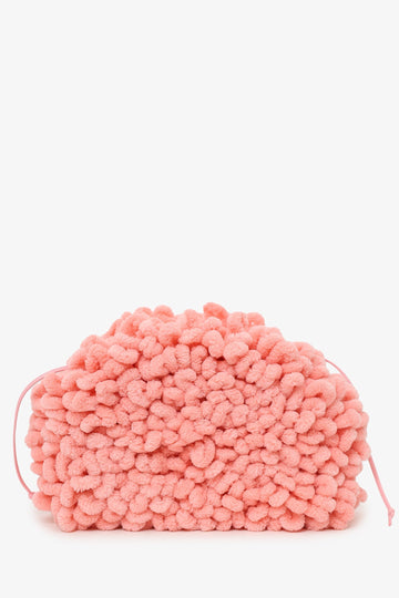 Bottega Veneta Pink Chenille Mini Pouch