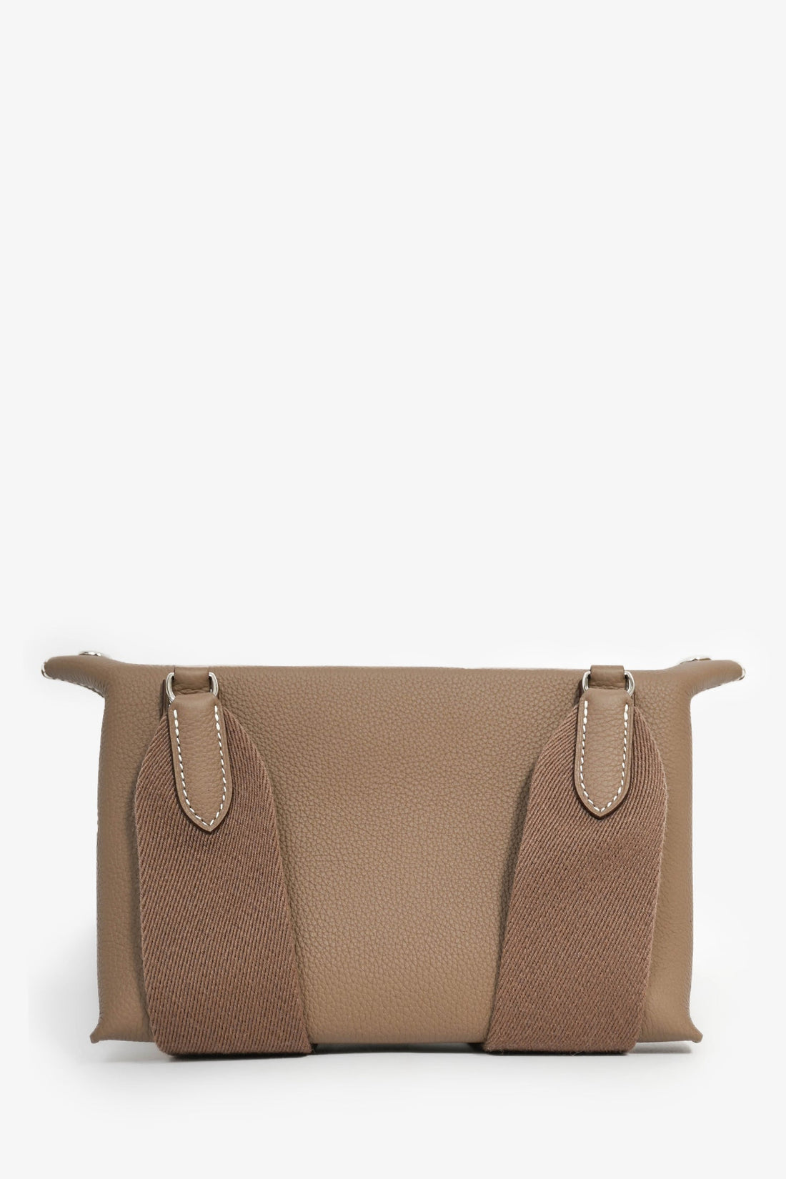 Hermès 2023 Etoupe Togo Leather 'Videpoches' Crossbody