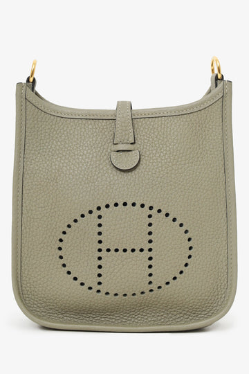 Hermès 2021 Sage Clemence Mini Evelyne II TPM 16 Crossbody