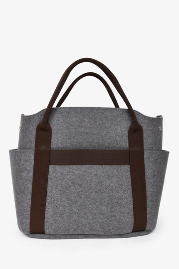 Hermès 2021 Grey Felt 'The Grooming' Bag