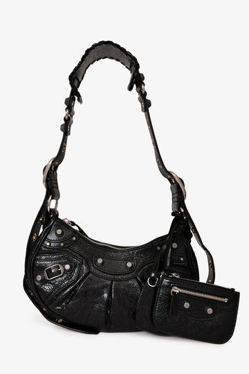 Balenciaga Black Leather Le Cagole XS Crossbody Bag