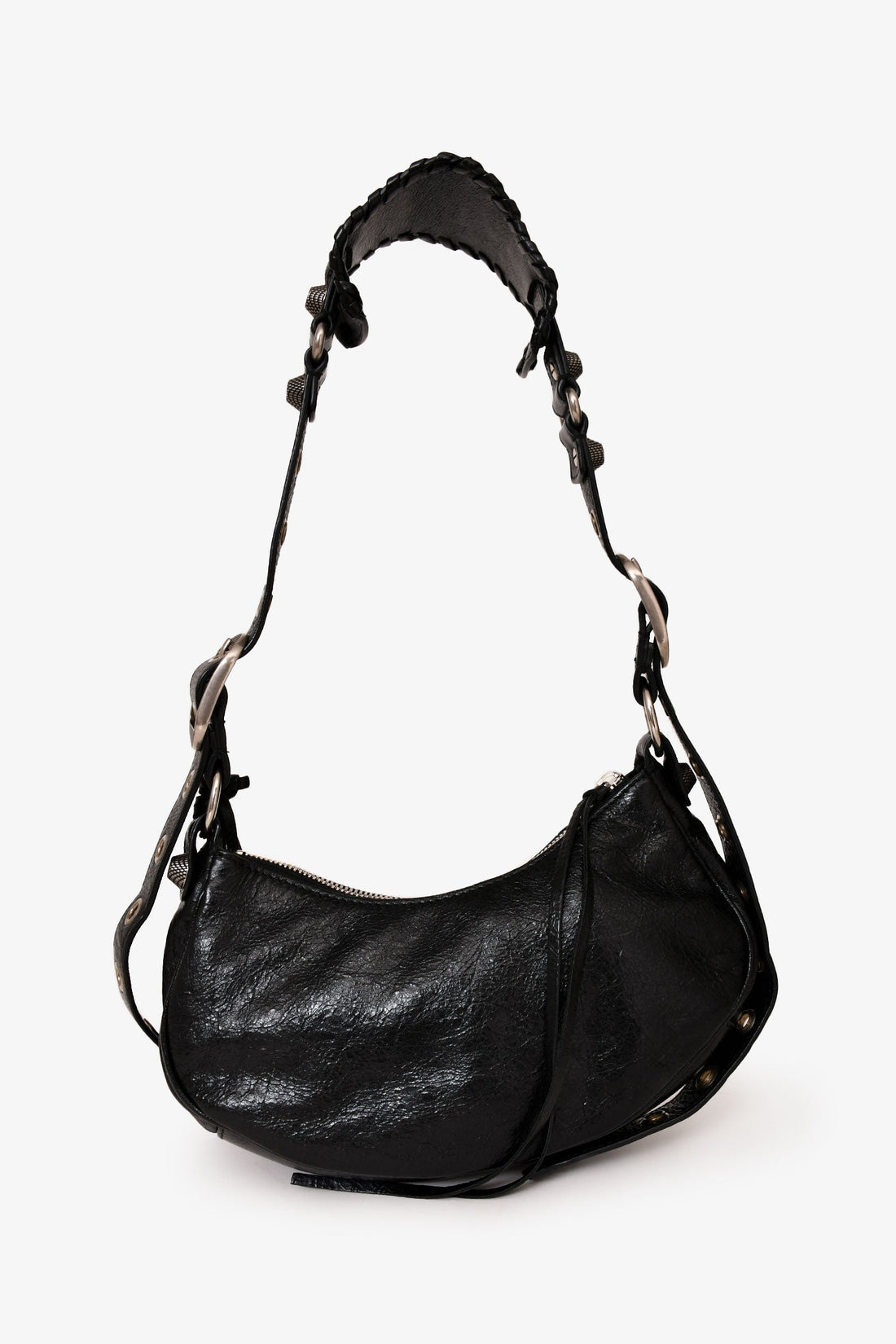 Balenciaga Black Leather Le Cagole XS Crossbody Bag