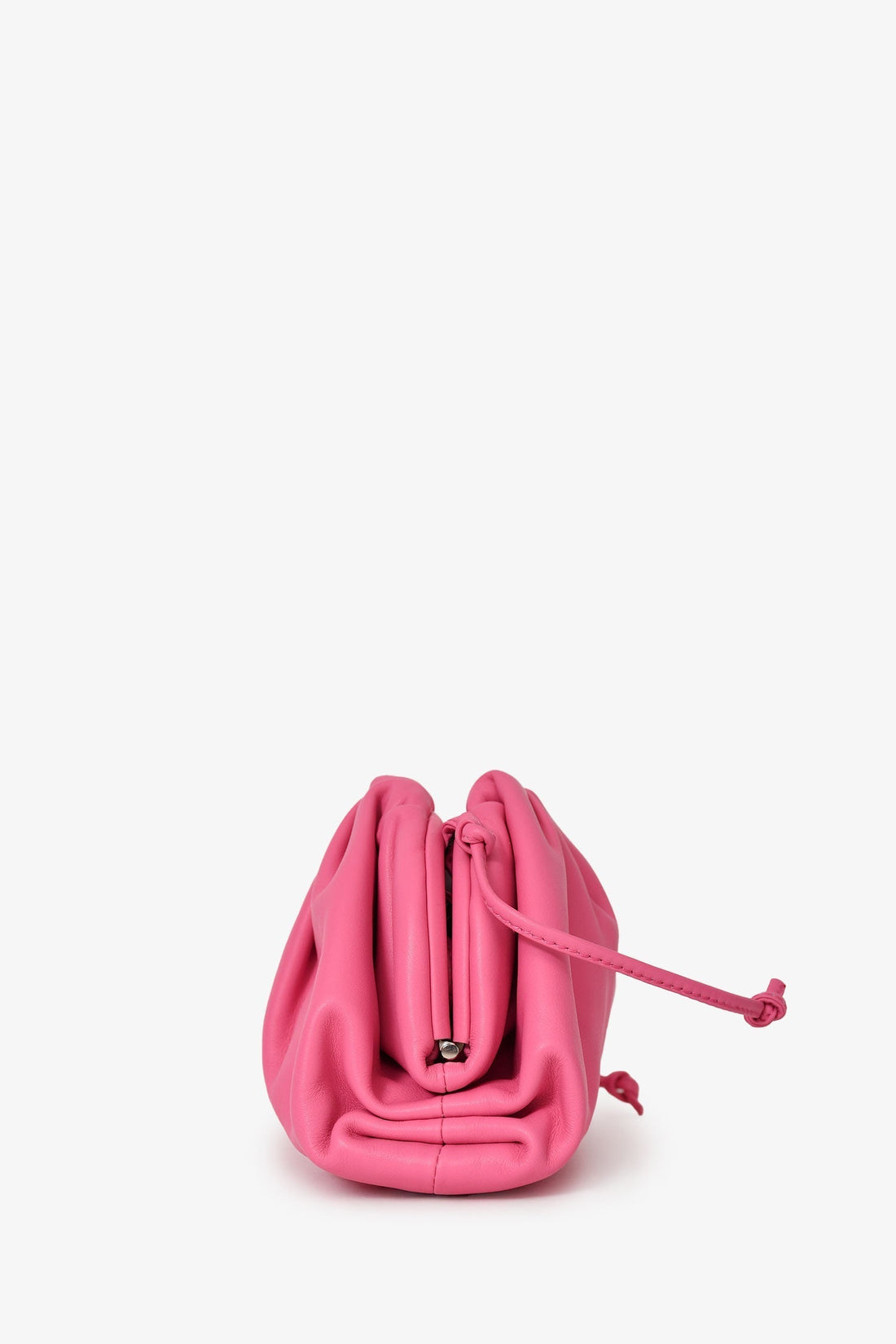 Bottega Veneta Pink Leather Mini Pouch Crossbody