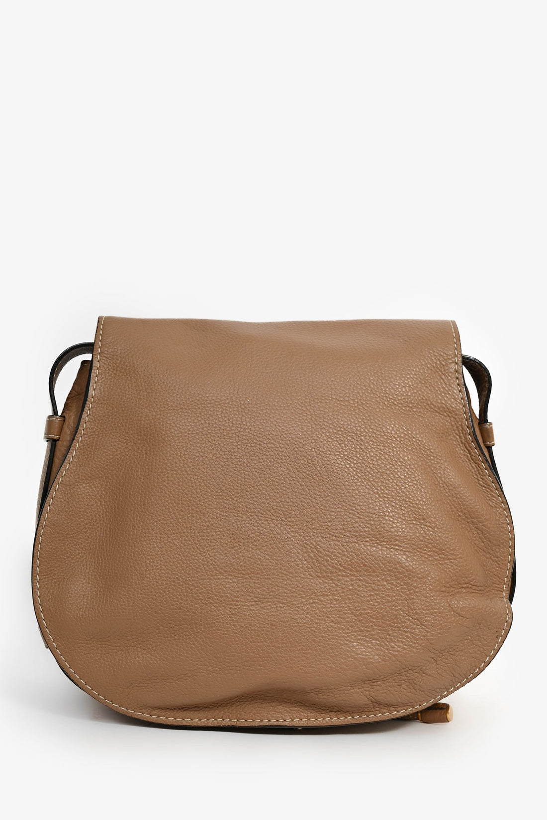 Chloe Brown Leather Medium Marcie Crossbody
