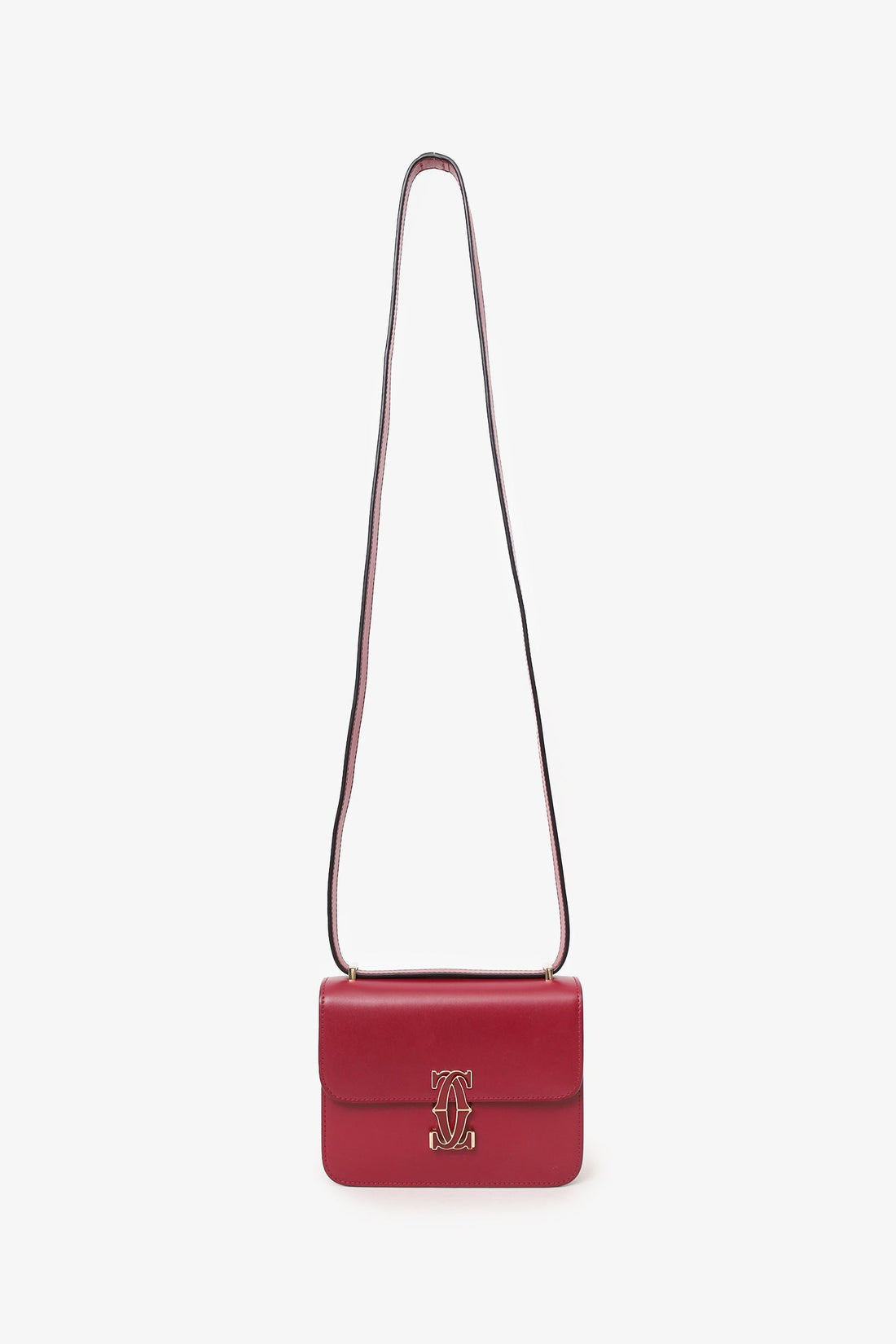 Cartier Red Leather C de Cartier Mini Shoulder Bag