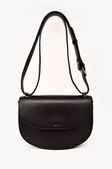 A.P.C. Black Leather Genève Crossbody (As Is)