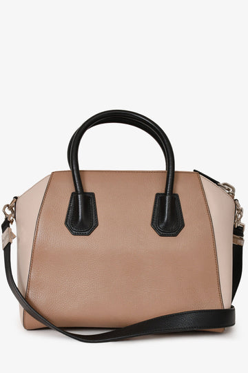 Givenchy Beige/ Black Tri-Colour Antigona Top Handle with Strap (As Is)