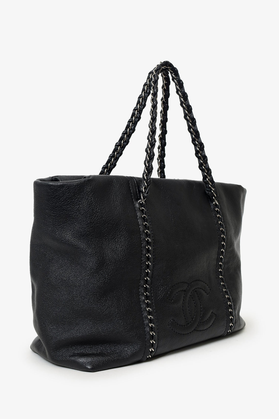 Chanel 2005/06 Black Leather Luxe Ligne Tote