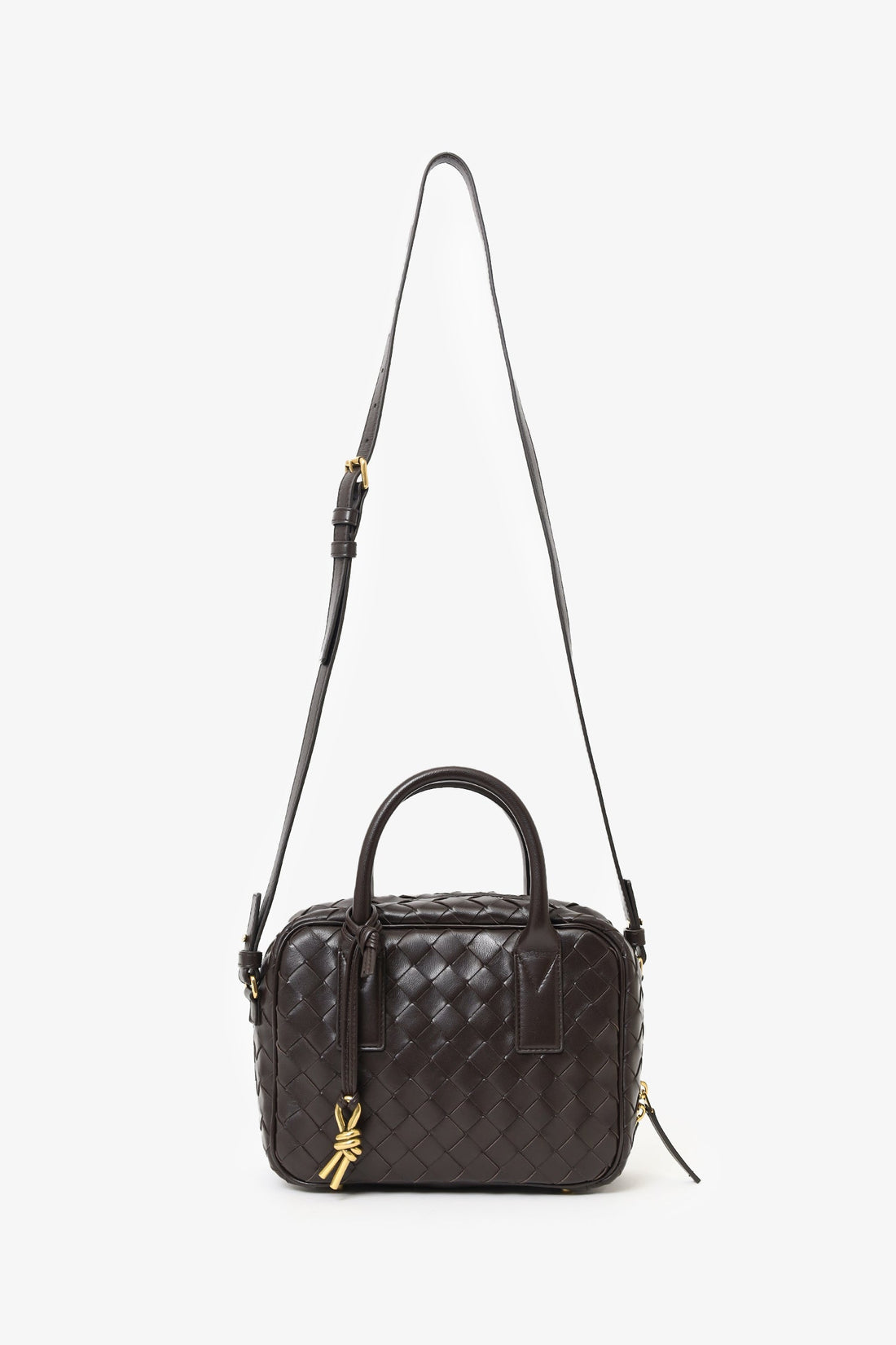 Bottega Veneta Brown Intrecciato Leather Getaway Crossbody Bag