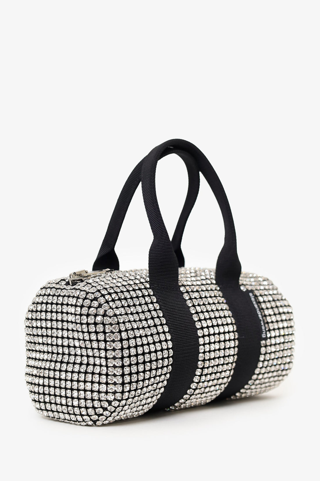 Alexander Wang Black/White Mini Cruiser Crystal Duffle Bag