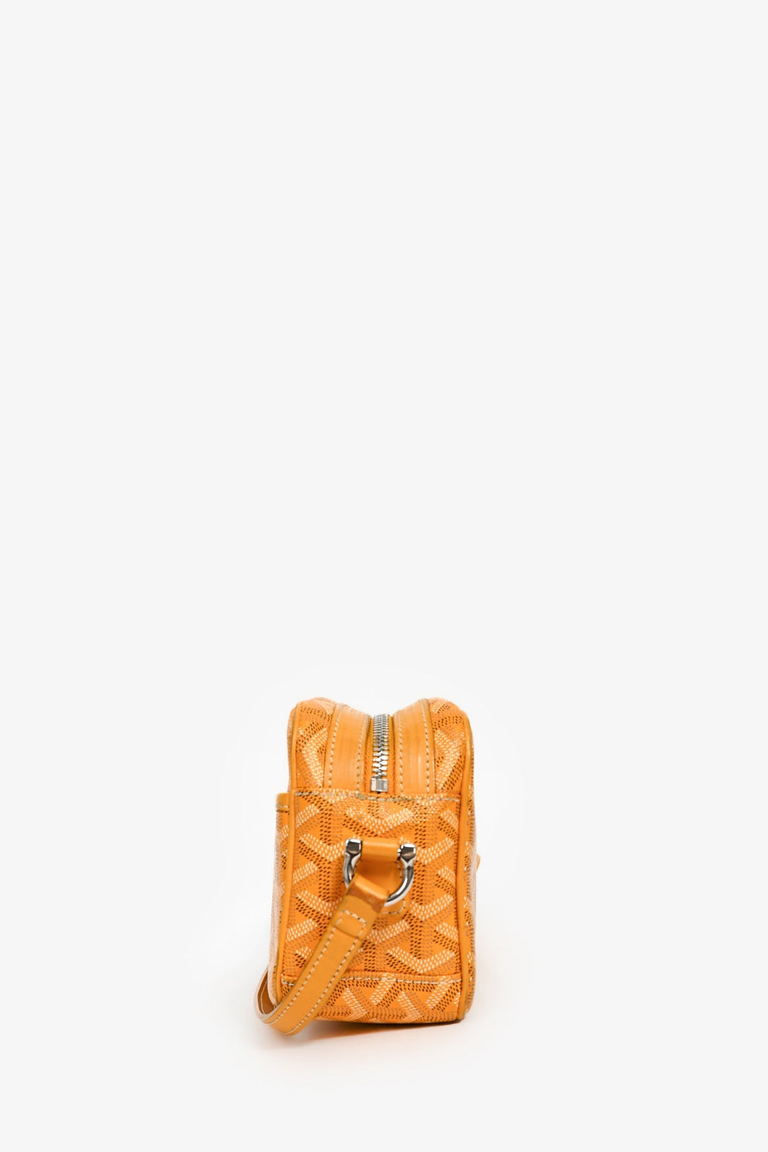 Goyard 2012 Yellow Goyardine 'Sac Cap Vert' Crossbody Bag (As Is)