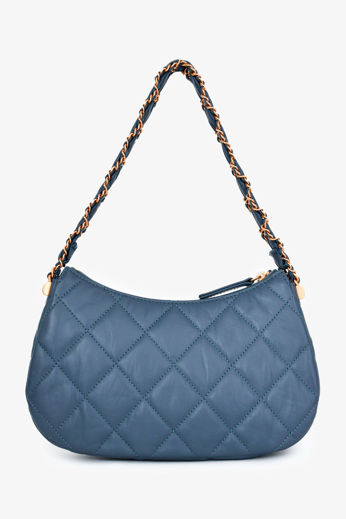 Chanel™ Blue Aged Lambskin Leather Quilted Chanel 19 Clutch On Chain GHW