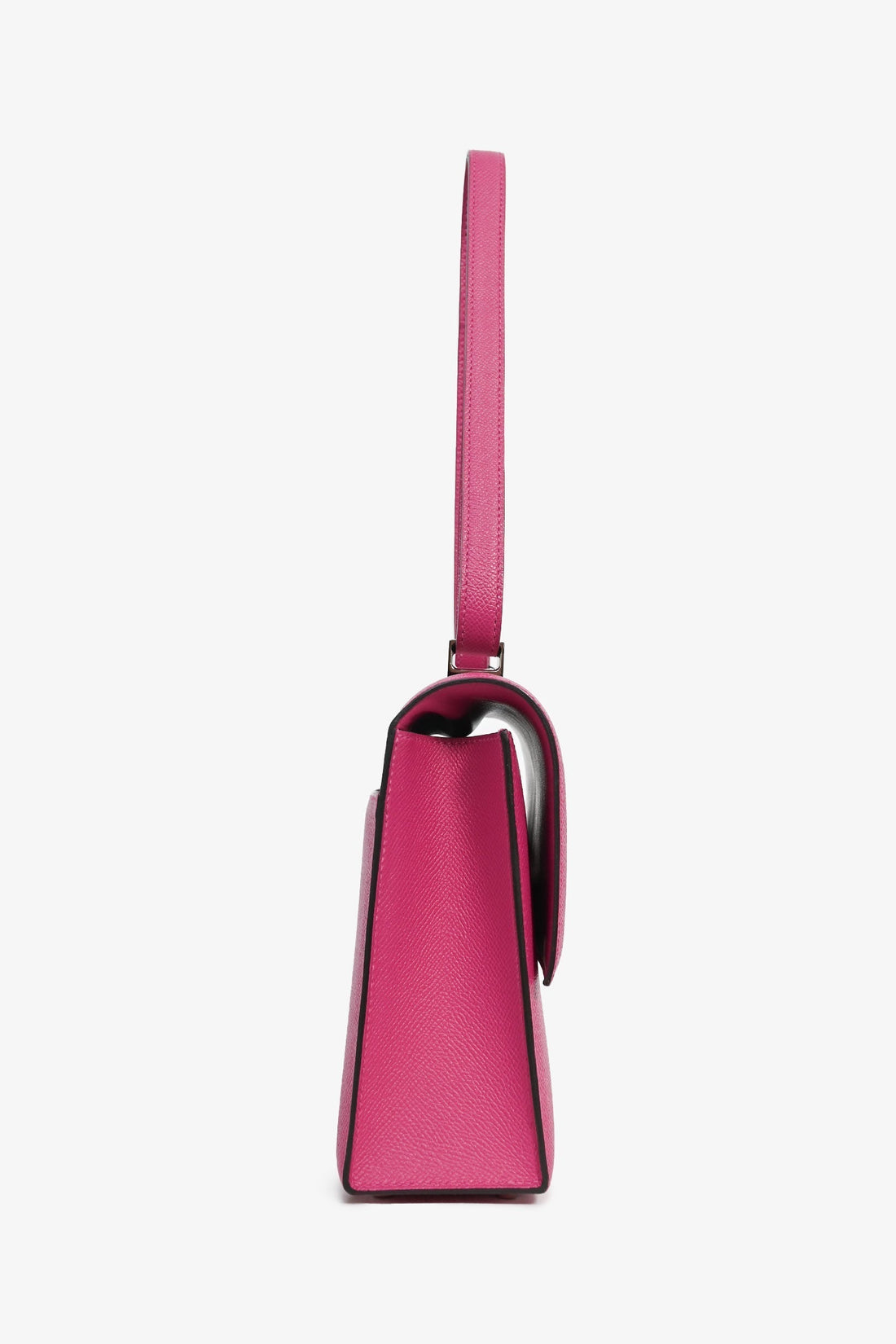 Hermes 2017 Rose Pourpre Epsom Leather Verrou 23 Crossbody Bag PHW