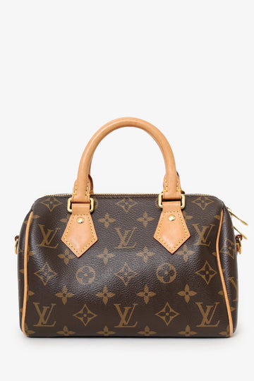 Louis Vuitton Beige Monogram Speedy Bandoulière 20 With Strap