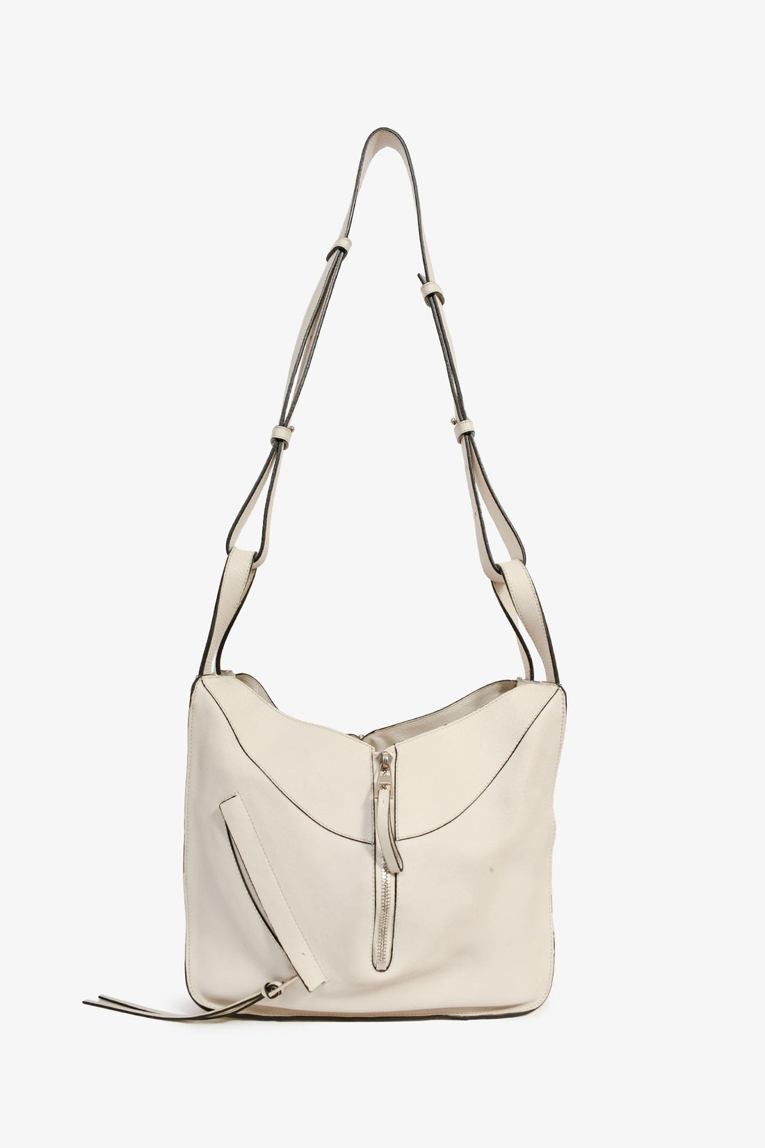 Loewe White Leather Small 'Hammock' Crossbody Bag