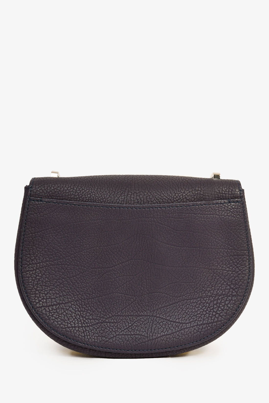 Delvaux Purple/Yellow Leather 'Le Mutin' Mini Saddle Crossbody Bag