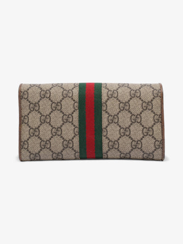 Gucci Ophidia Wallet CS Supreme / Green / Red Coated Canvas