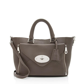 Mulberry Smooth Calfskin Willow Small Tote (SHF-F4rpMb)