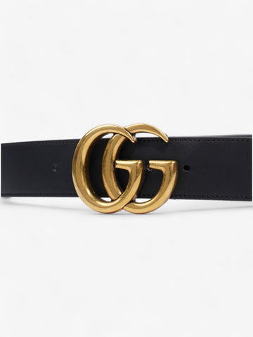Gucci CS Marmont Wide Belt Black / Gold Leather 95cm / 38"