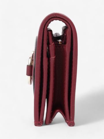 Gucci Horsebit 1955 Wallet CS Supreme / Maroon / Light Gold Canvas