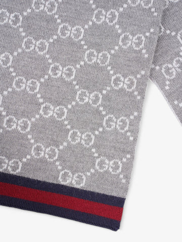 Gucci CS Scarf CS Supreme / Red / Blue Wool