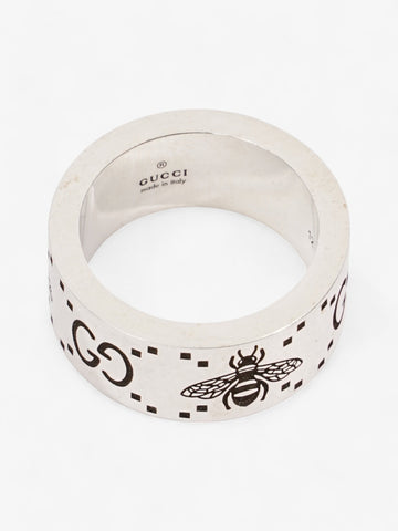 Gucci CS Signature Bee Ring Silver Silver Sterling 12 (52mm)