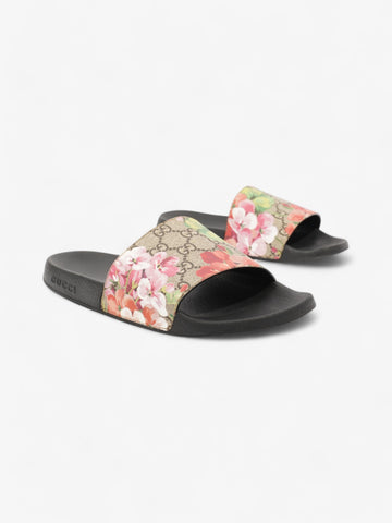 Gucci CS Floral Sliders Beige  / Floral Canvas EU 40 UK 7