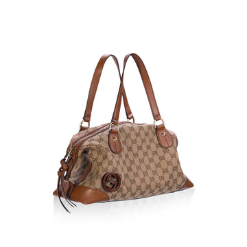 Gucci CS canvas shoulder-bag