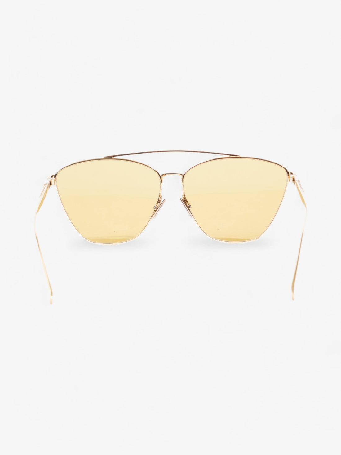 Fendi Embellished Aviator Sunglasses Gold Base Metal 145mm
