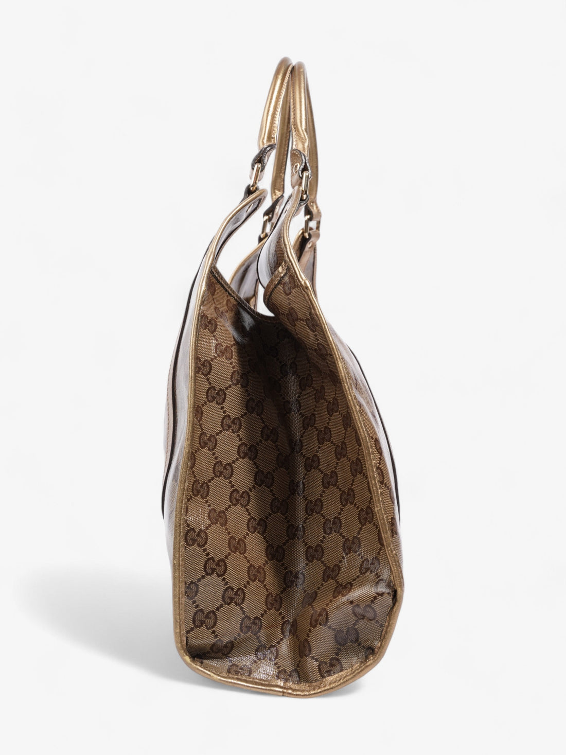 Gucci Crystal Jackie  Gold CS Supreme Patent Leather