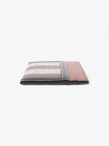 Burberry Sandon Card Case Dark Birch Brown Polyurethane