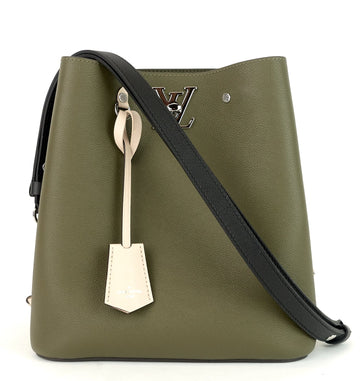 Louis Vuitto LockMe Calfskin Leather Bucket Bag