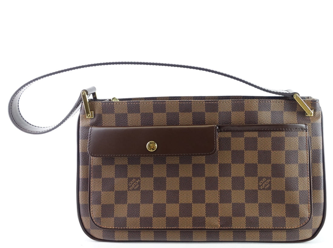 Louis Vuitto Aubagne Damier Ebene Canvas Shoulder Bag