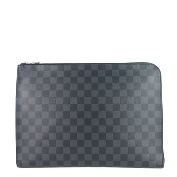 Louis Vuitto Pochette Jour GM Zip Around Damier Graphite Canvas Bag