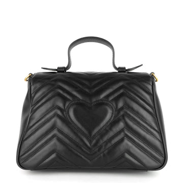 Gucci CS Marmont Small Matelassé Calfskin Top Handle Shoulder Bag