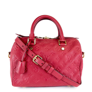 Louis Vuitto Speedy 25 Bandouliere Empreinte Leather Handbag