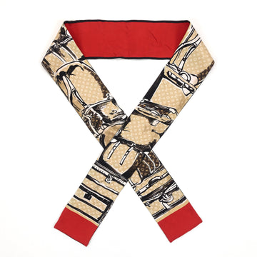 Louis Vuitto Trunks Bandeau Silk Twilly Scarf