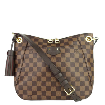 Louis Vuitto South Bank Besace Damier Ebene Canvas Bag