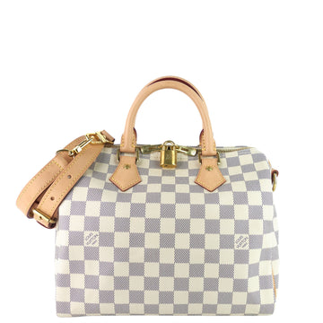 Louis Vuitto Speedy Bandoulière 25 Damier Azur Canvas Bag