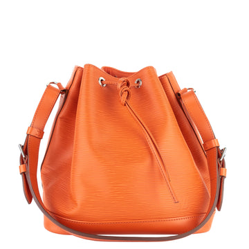 Louis Vuitto Noé Large Orange Epi Leather Bag