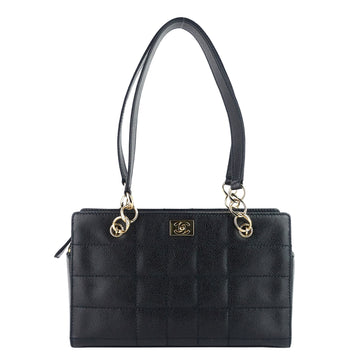 Chanel Chocolate Bar Caviar Leather Shoulder Bag