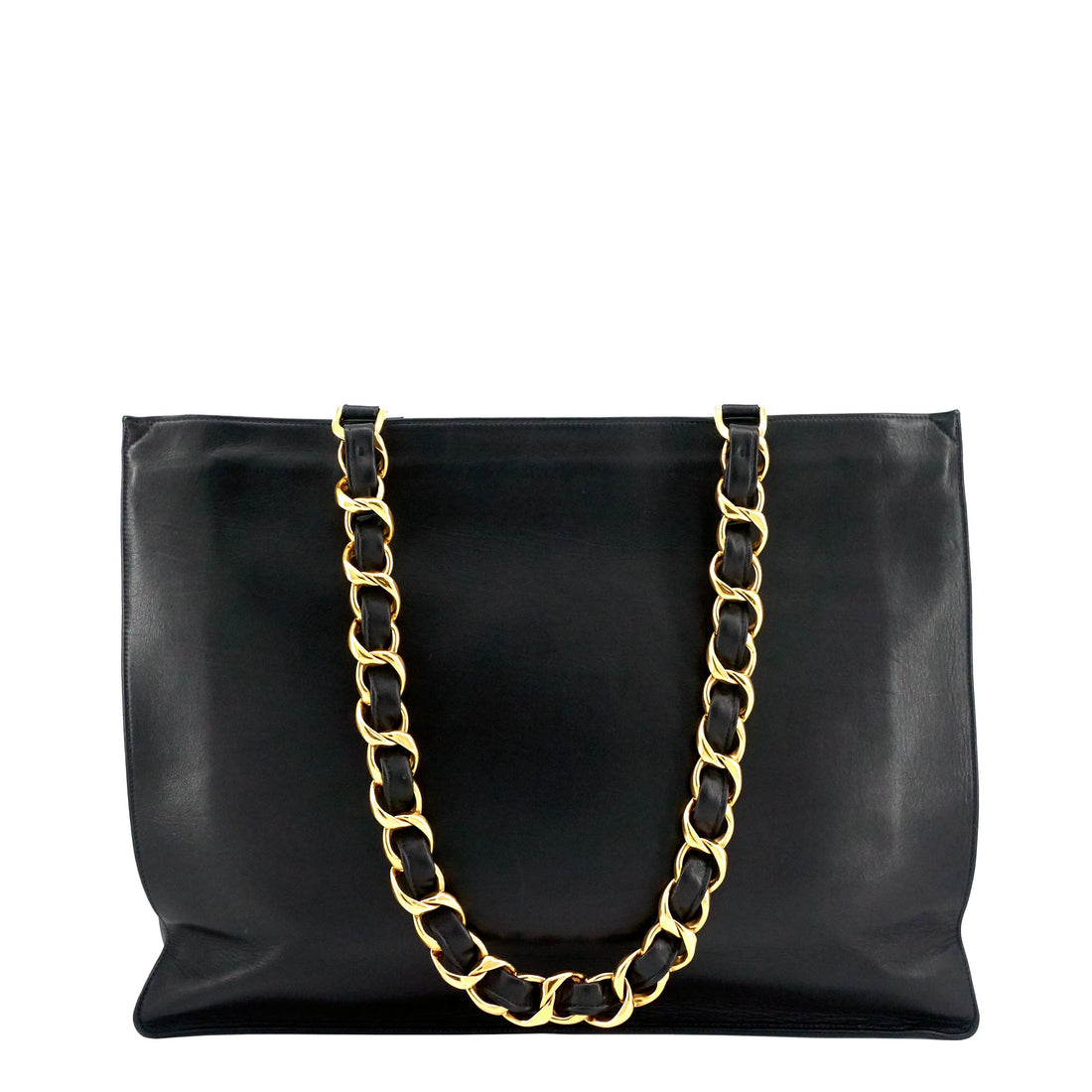Chanel CC Chain XL Calfskin Leather Tote Bag