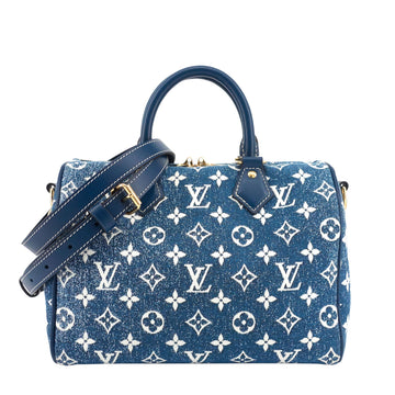 Louis Vuitto Speedy 25 Bandoulière Monogram Jacquard Denim Bag