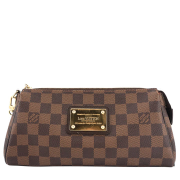 Louis Vuitto Eva Damier Ebene Canvas Crossbody Bag