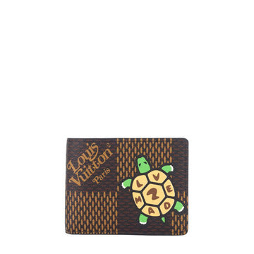 Louis Vuitto Nigo Turtle Giant Damier Ebene Canvas Multiple Wallet