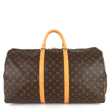 Louis Vuitto Keepall 55 Monogram Canvas Bag