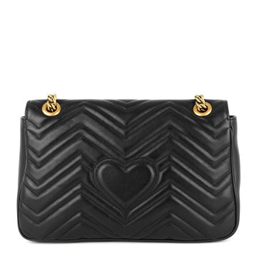 Gucci CS Marmont Medium Chevron Leather Bag