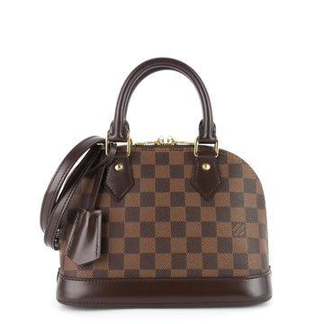 Louis Vuitto Alma BB Damier Ebene Canvas Handbag