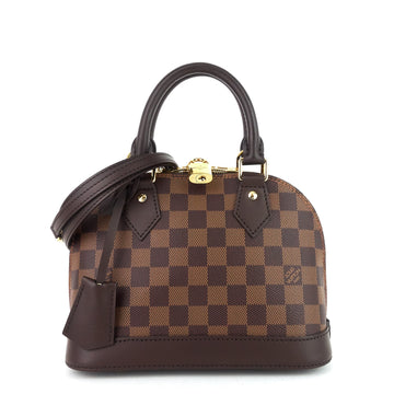 Louis Vuitto Alma BB Damier Ebene Canvas Handbag