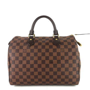 Louis Vuitto Speedy 30 Damier Ebene Canvas Bag